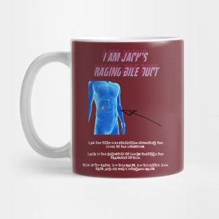 I am Jack's Raging Bile Duct (White Text) Mug